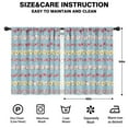 thumbnail image 2 of Blackout Kids Curtains,Pioneer Flower Childrens Insulated Curtains Set Of 2,Bedroom Essentials,Toddler Room Decor 42x54in(106x137cm), 2 of 4