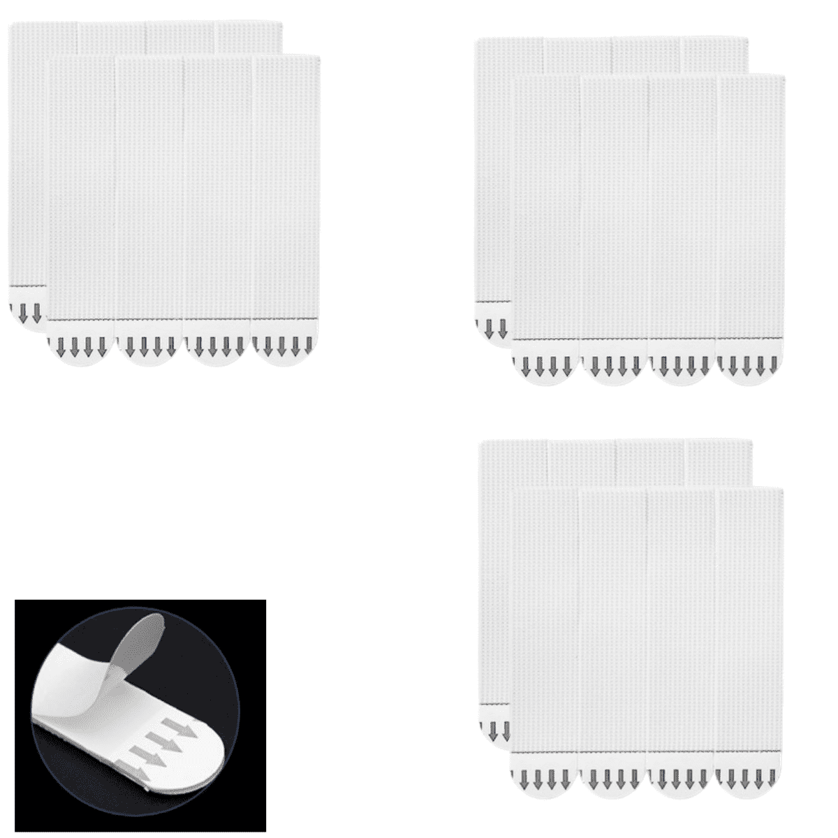 Large Picture Hanging Strips Heavy Duty, Hook and Loop Tape, Damage