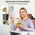 thumbnail image 6 of GPED 68 Pcs Wheat Straw Dinnerware Sets For 6, Unbreakable Dinnerware Sets, Reusable Wheat Straw Plates and Bowls Sets, Travel Camping Cutlery Set, Dishwasher Microwave Safe Dinnerware, Colourful, 6 of 8