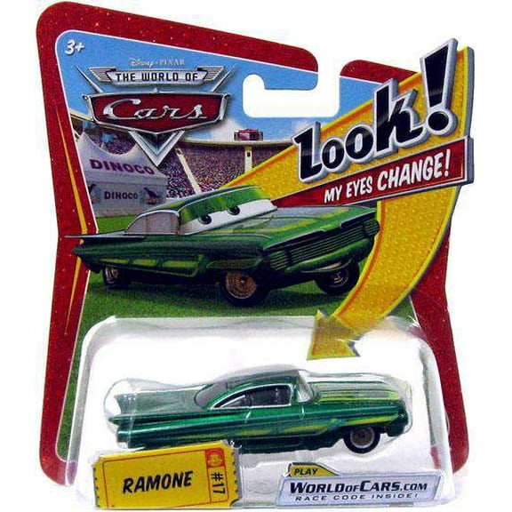 Disney Cars Lenticular Eyes Series 1 Ramone Diecast Car (Green)