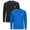 Black/Royal- Long Sleeve, variant on iXtreme Boys Rash Guard - 2 Pack Quick Dry UPF 50+ Sun Protection Swim Shirt for Boys (4-18)