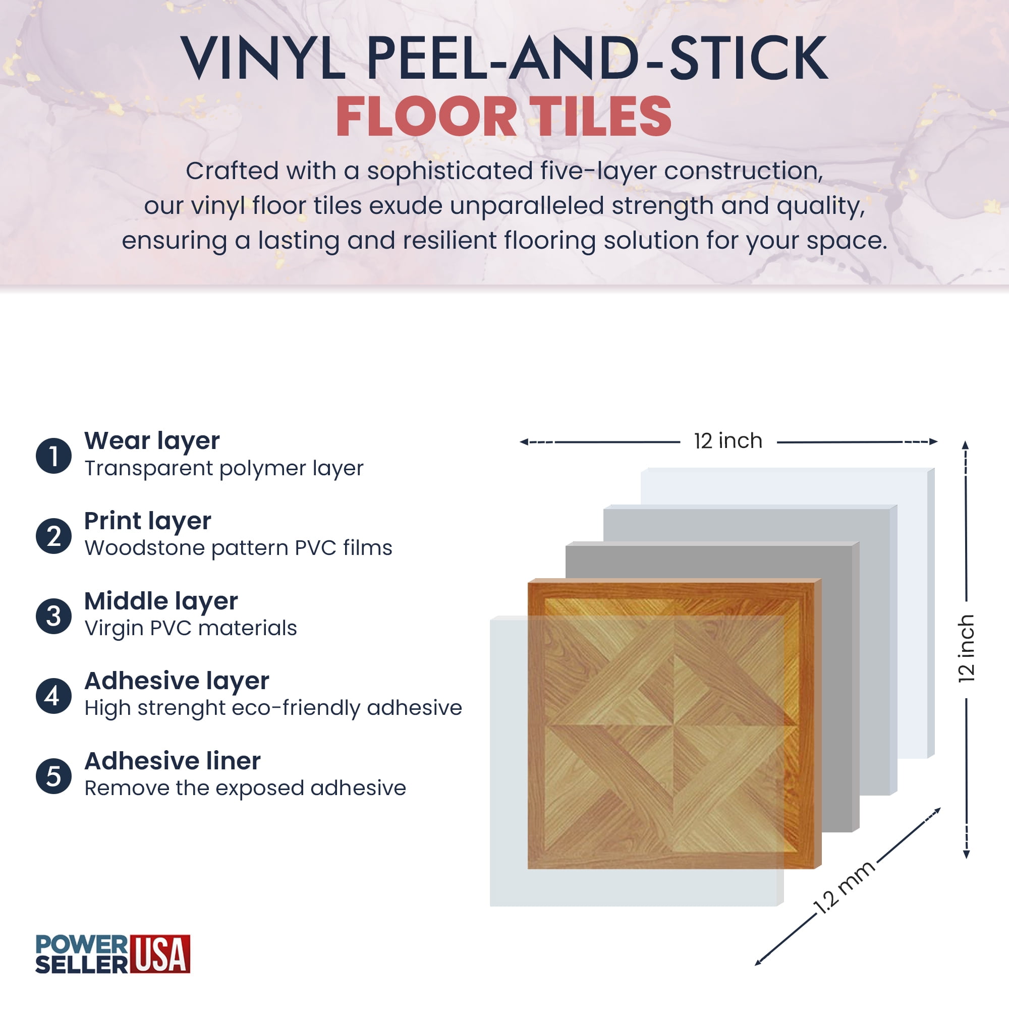 Home Dynamix Flooring: Dynamix Vinyl Tile: 898: 2 Boxes 40 Square Feet