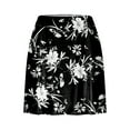 thumbnail image 3 of nerohusy Womens Culottes Hawaiian Floral Printed Skirt Tennis Skirt Tummy Control Skorts Skirts High Waisted Workout Golf Skort with Pockets, 3 of 5