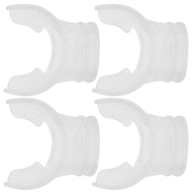 Bite 4 Pcs Embout Buccal en Silicone Transparent Inodore pour Plongée Professionnelle