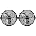 thumbnail image 1 of Simple Deluxe 20 Inch High Velocity 3 Speed, Black Wall-Mount Fan, 2-Pack HIFANXWALLMOUNT20X2, 1 of 2