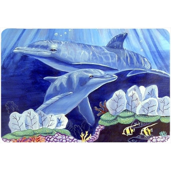 Dolphin Under The Sea Mouse Pad, Hot Pad Or Trivet