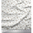 thumbnail image 1 of Soimoi White Moss Georgette Fabric Giraffe Face Animal Fabric Prints by Yard 42 Inch Wide, 1 of 1