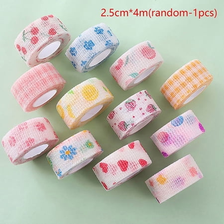 2M/4M Nail Finger Protection Bandage Cute Flex Anti UV Non-Woven Manicure Tool Breathable Wrap Self-adhesive Tape Sports Supply