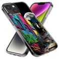 thumbnail image 2 of MUNDAZE Apple iPhone 11 Pro Shockproof Clear Hybrid Protective Phone Case Urban City Full Moon Graffiti Painting Art Cover, 2 of 5