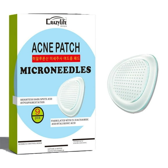 BaiTrend Micropoint Acne Patch, Cystic Acne Patches | Efficient Pimple Patches Microneedle, Patches for Early-Stage Painful Zits | Pimple Patch with Salicylic Acid | 9 Zit Stickers