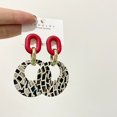 thumbnail image 1 of Pendientes de acrílico con diseño de cebra exagerados a la moda para mujer, anillo de oreja hipoalergénico con personalidad, joyería de fiesta, nueva tendencia 2021 Tan Jianjun unisex, 1 of 2