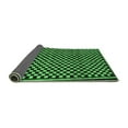 thumbnail image 2 of Ahgly Company Indoor Square Checkered Emerald Green Modern Area Rugs, 8' Square, 2 of 4
