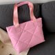 thumbnail image 5 of Bolsos de viaje para mujer, bolso de mano con nube, bolsas de mano con entramado de diamantes de PU de gran capacidad, 5 of 8