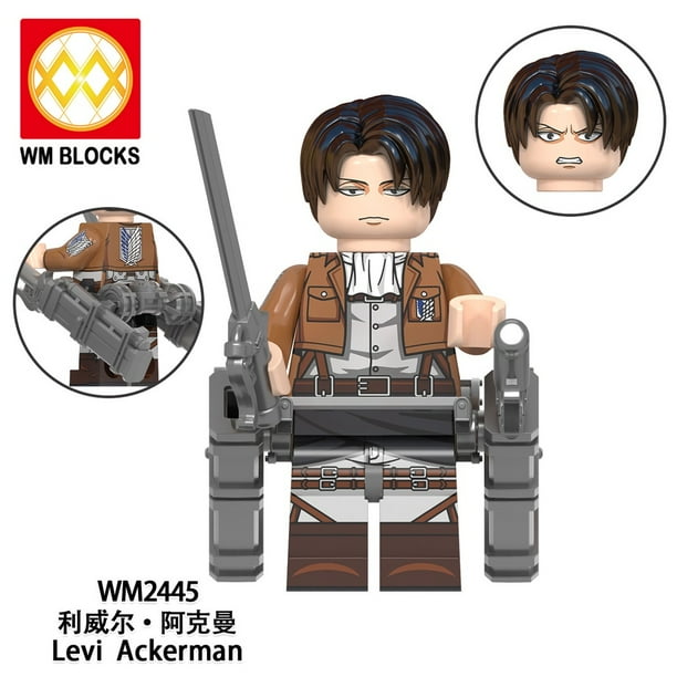 Motosierra Hombre Attack on Titan Bloques De Construcción Jujutsu Kaisen Denji/Eren/Mikasa/Yuji Minifigures Figuras Juguetes