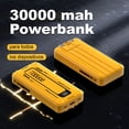 thumbnail image 3 of Power Bank Pila Batería Recargable Kimhi Carga Super Rapida 30,000mah Portatil Con 3 Cables 1 Puerto Usb 1 Puerto Tipo C Cargador Para Celular Tablet Banco De Energia Pantalla Led 1pz, 3 of 6