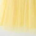 thumbnail image 4 of IBTOM CASTLE Toddler Baby Girl Princess Tutu Dress Tulle Bowknot Birthday Cake Smash Outfit Summer Wedding Dress for Photo Shoot 4-5 Years Yellow, 4 of 4