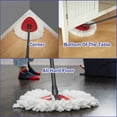 thumbnail image 4 of UYGDUY-Spin Mop Replacement Head 5 Pack Mop Refill Compatible with Ocedar Triangle Swivel Mops Microfiber Swivel Mop Refill,Deep Clean,Machine Washable and Easy to Replace, 4 of 4