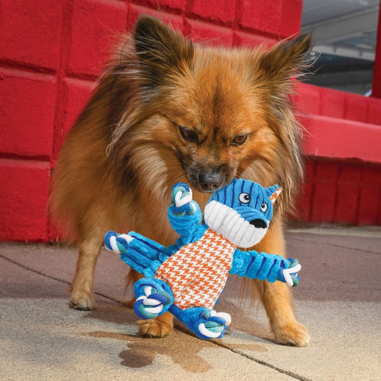 KONG Floppy Knots Fox Squeaker Dog Toy, Medium/Large photo 3