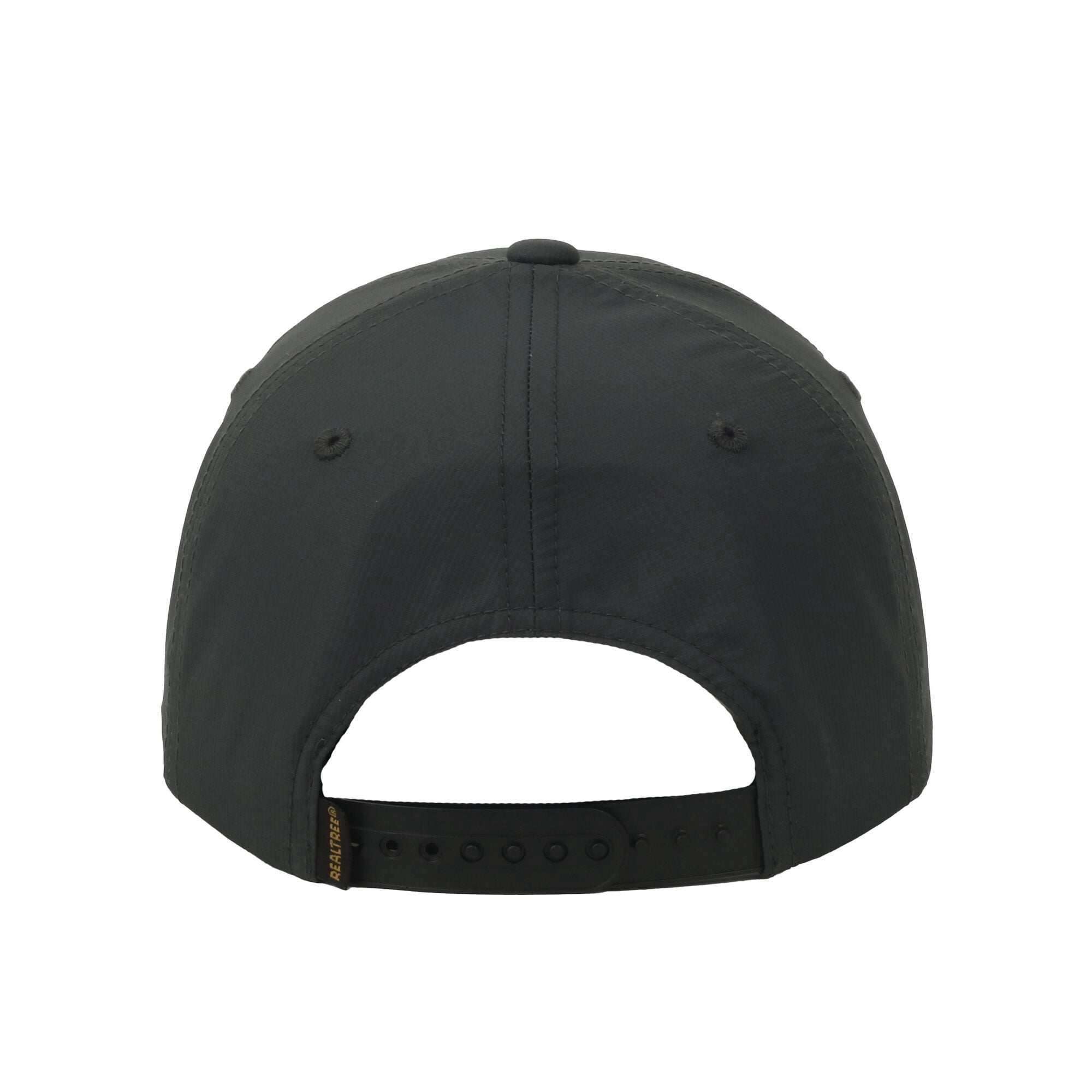 Realtree® Graphite 6-Panel Cap – Structured Full Fabric with Cord, Snapback, One Size