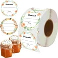 thumbnail image 1 of PEACNNG Watercolor Floral Canning Stickers 2inch Write on Date Contents Homemade Canning Labels for Handmade Mason Jars Spice Container 500Pcs, 1 of 7