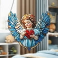 thumbnail image 6 of Michellecmm Acrylic Ornament, Colorful Angel Wall Decor Window Hanging Panel Door Sign Home Decor, 6 of 8