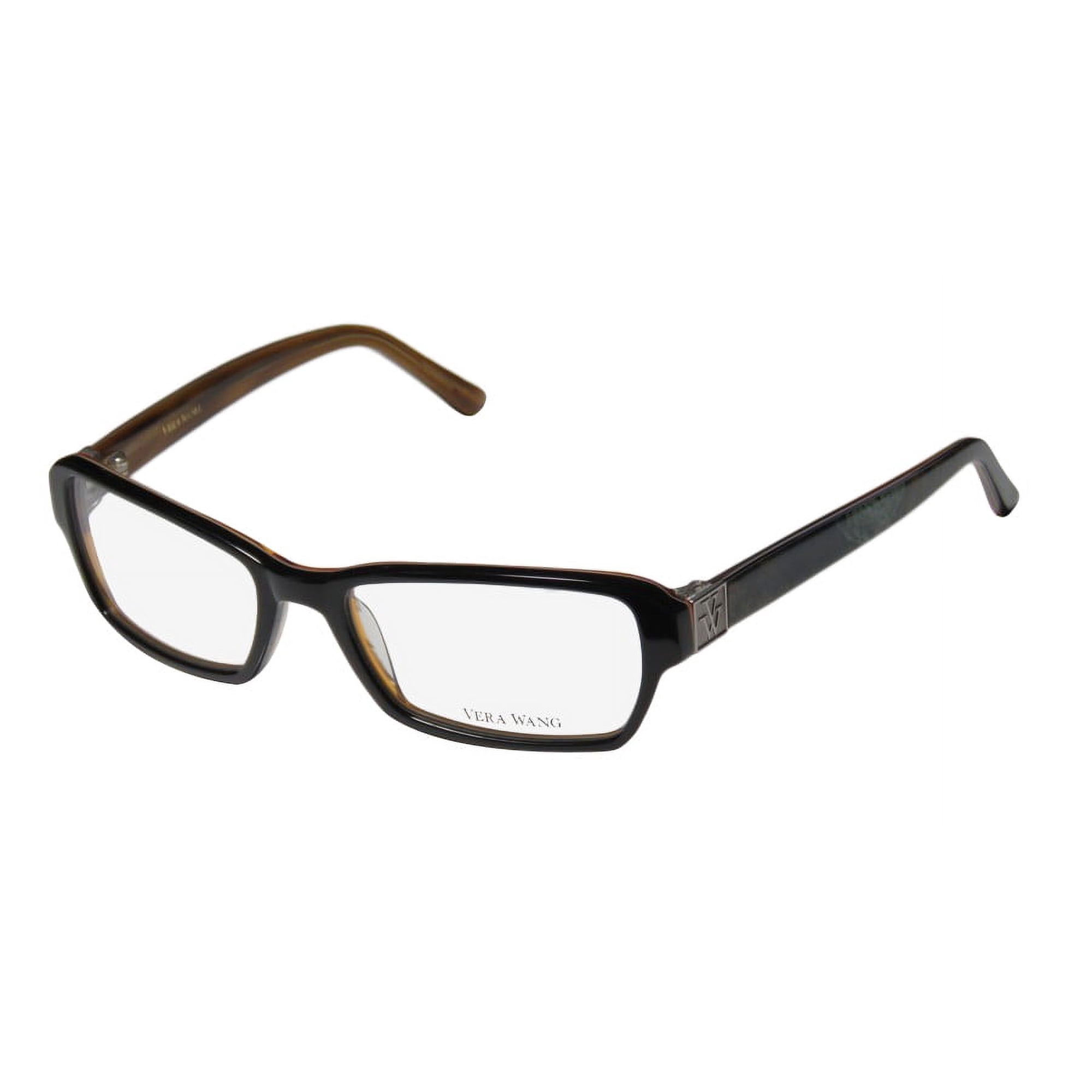 NEW VERA WANG V311 WOMENS/LADIES DESIGNER FULL-RIM BLACK SIMPLE & ELEGANT GORGEOUS HIP FRAME DEMO LENSES 50-16-135 EYEGLASSES/GLASSES
