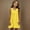 Yellow, variant on Dgankt Girls' Casual Skirt Girls Casual Loose Tank Dresses Sleeveless Beach Vacation Dress Swing Pleated U Neck Fashion Soft Tween Dresses 10-12
