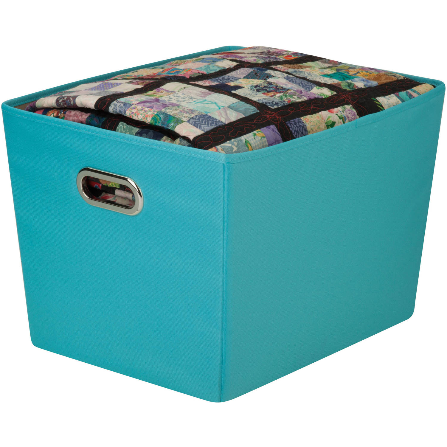 Honey Can Do Large Decorative Storage Bin with Handles, Multicolor - image 2 of 4