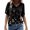 Black, variant on Vedolay Women'S Tops Womens Summer Tops Floral Print Shirts Tunic 2023 Fashion Casual Short Sleeve Blouses,Yellow S