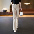 thumbnail image 3 of REALiKUN Dressy Pants for Women Casual Suit Pants High Waist Straight Leg Trouser Slim Fit Office Work Slacks, 3 of 6
