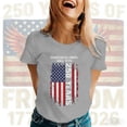 thumbnail image 2 of CUSTG Women T-Shirts Casual Short Sleeve Crew Neck Graphic Printed T Shirt Tops Everyday Celebrate America's 250th Anniversary Cozy 1776-2026 Tee, 2 of 4