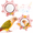 pink, variant on Bird Toys for Cage,Bird Mirror Toys with HD Mirror & Spinner Rattle