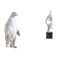 thumbnail image 1 of Escultura de pingüino, estatua de arte abstracto, figura de resina moderna, colección creativa, artesanías con líneas suaves, adecuada para dormitorio, 1 of 8