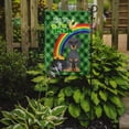 thumbnail image 2 of Blue and Tan Dachshund St. Patrick's Day Flag Garden Size 11.25 in x 15.5 in, 2 of 3