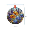 thumbnail image 5 of Bluebonnets and Orange Poppies GLASS Suncatcher Hanging, orange poppies glass, Texas Bluebonnet Window hanging, poppies Flower suncatcher, Ornament 2025, Holiday 2025, Seasonal, 5 of 5