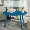 thumbnail image 4 of Grand Patio 28" Round Steel Outdoor Coffee Table, Peacock Blue, 4 of 12