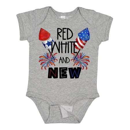 

Inktastic Red White and New 4th of July Baby Fireworks Boys or Girls Baby Bodysuit