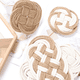 thumbnail image 4 of Now Designs Posavasos de cuerda náutica de ganchillo, juego de cuatro, posavasos absorbentes para protección de mesa, 4 of 5