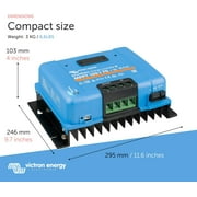 Victron Energy SmartSolar MPPT Tr VE. Can Solar Charge Controller (Bluetooth) - Charge Controllers for Solar Panels - 150V, 70 amp, 12/24/36/48-Volt
