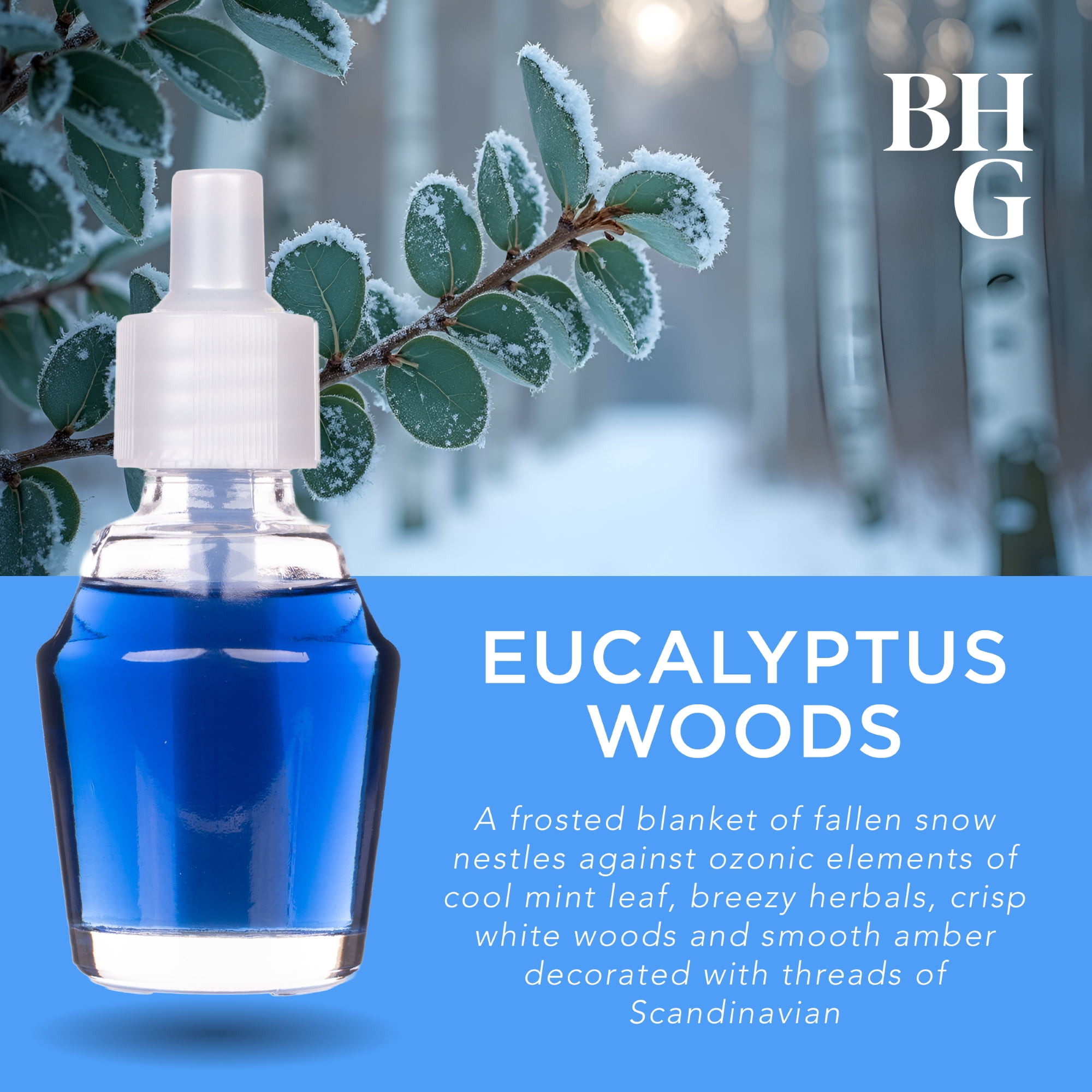 Better Homes & Gardens Aroma Accents Oil Refill 24 mL, Eucalyptus Woods