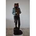 thumbnail image 2 of Nifao Frog Playing Saxophone Gracefully Bronze Statue – Garden Outdoor Decor Sculpture, 22"L x 20"W x 65"H, 2 of 10