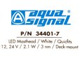 thumbnail image 5 of Aqua Signal Boat Stern Light 34401-7 | Series 34 Masthead 12V / 24V, 5 of 5