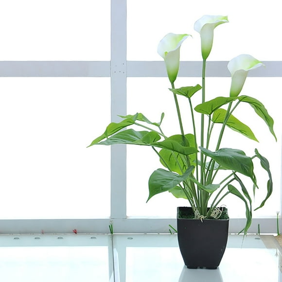 bonsai flower calla green artificial flowers