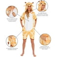thumbnail image 3 of FUNZIEZ! - Giraffe Women's Short Sleeve Novelty Romper - X Large, 3 of 7