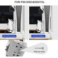 thumbnail image 2 of Charging Stand Compatible With Playstation 5/slim Disc And Digital Edition, Charging Stand With Wall Kit For Ps5 Controller, Headset, Vr2 Accessories, 2 of 3