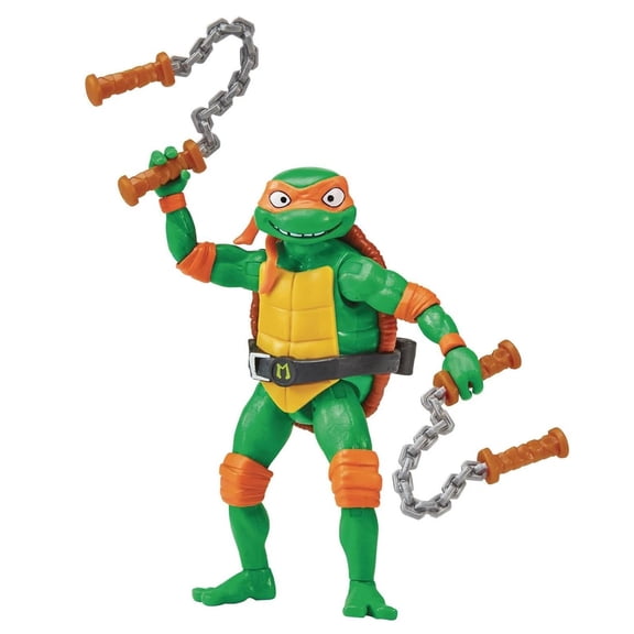 Teenage Mutant Ninja Turtles: Mutant Mayhem 4.25 Michelangelo Basic Action Figure by Playmates Toys