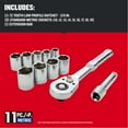 thumbnail image 3 of Set de enchufes Craftsman CMMT12127, 11 unidades, 3/8 pulgadas, 3 of 5