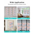 thumbnail image 6 of Window Privacy Film Coastal Stained Glass Window Film Decorative Sun Block Window Cover Summer Beach Starfish Coral Shell Conch Nautical Window Clings Static Adhesive Sticker for Bathroom 29.5"x78.7", 6 of 7