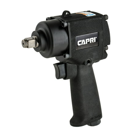 Capri Tools 32004 Compact Stubby Air Impact Wrench, 1100 RPM, 1/2 Inch