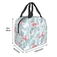 thumbnail image 3 of Sikiie Tropical Flamingo Lunch Bag for Women & Men Adult Insulated Lunch Box, Food Lunch Containers Lunch Tote Bags for Work, Travel, Outdoor, 3 of 8
